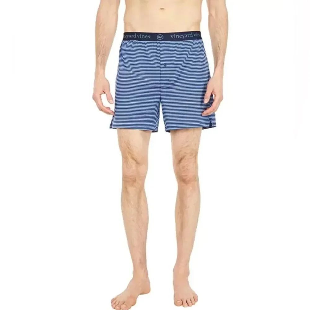 Vineyard Vines Men's Blue Sankaty Performance Boxer Brief Sz 2XL